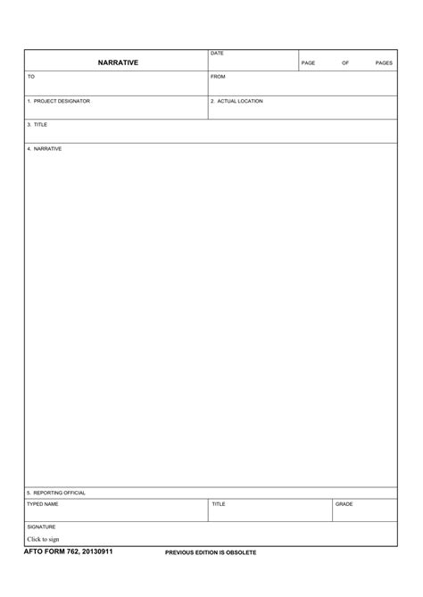 Afto Form 762 Fill Out Sign Online And Download Fillable Pdf