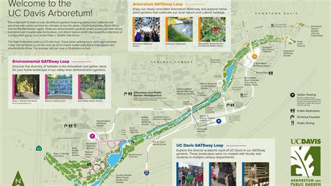 Uc Davis Arboretum Visitor Map Uc Davis Arboretum And Public Garden