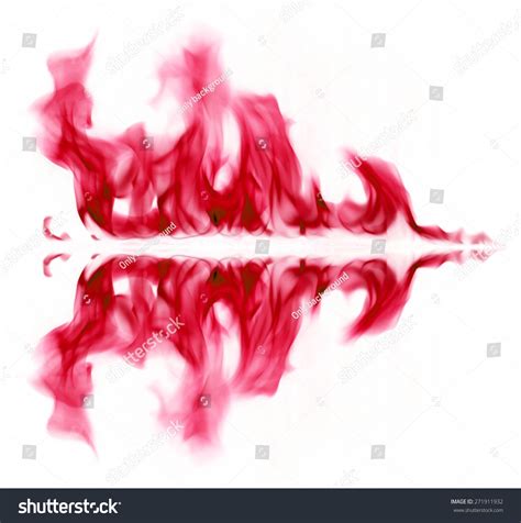 Red Fire Light On White Background Stock Photo 271911932 Shutterstock
