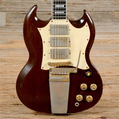 Gibson Sg Custom Walnut 1969 S959 Gibson Electric Guitar Gibson Sg
