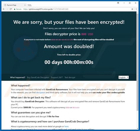 Gandcrab V Ransomware Decryption Removal And Lost Files Recovery