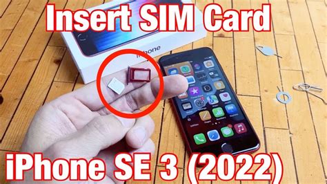 Iphone Se 3 2022 How To Insert Sim Card And Double Check Mobile