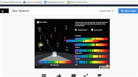 This band of colors is called a spectrum. Star Spectra Gizmo - YouTube