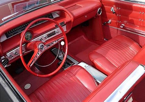 1963 Chevrolet Impala Ss 409 Tuxedo Black With Red Vinyl Interior
