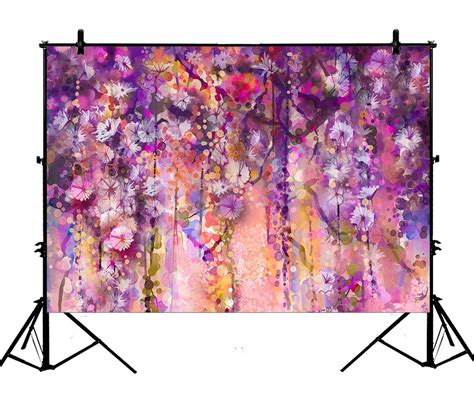 Ykcg 7x5ft Spring Floral Purple Wisteria Flowers Tree Photography