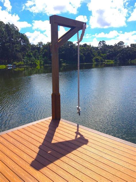 Boat Dock Rope Swing Home Interior Design Lake House Dock Lake Dock