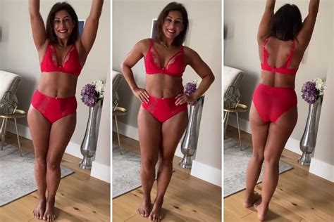 Saira Khan 50 Strips To Racy Red Lingerie To Celebrate Her Passion Heat And Sexuality As