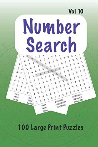 Classic Number Search Puzzles 100 Large Print Number Search Puzzles