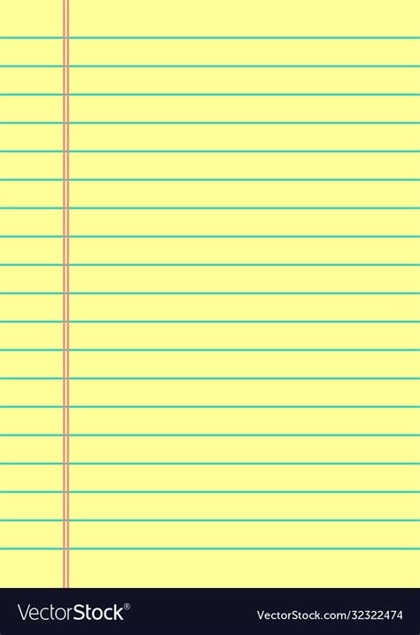 Yellow Lined Paper Background