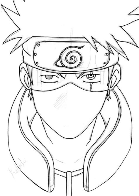 Kakashi Drawing Naruto Sketch Drawing Anime Sketch Naruto Drawings