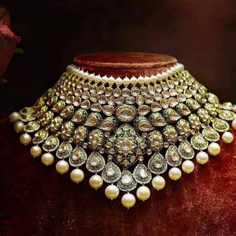 Traditional Kundan Polki Necklace Set J4206 Kundan Jewellery Bridal Kundan Jewellery Set