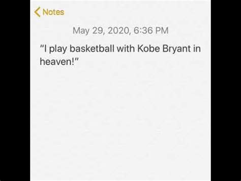 Kobe Bryant Plays Basketball In Heaven With God Youtube