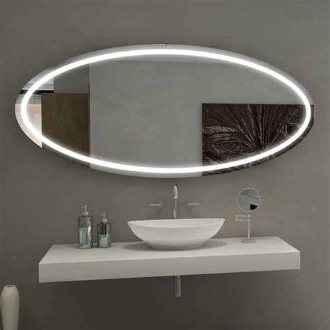 Decorative mirrors large mirrors round mirrors wall mirrors standing mirrors vanity mirrors mirror cabinets makeup & magnifying mirrors mirrors with lights. Paris Mirror Oval Tokyo Illuminated Bathroom Mirror ...