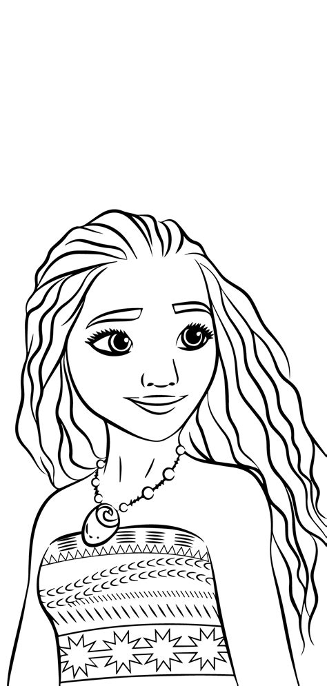 coloring pages disney moana  file include svg png eps dxf