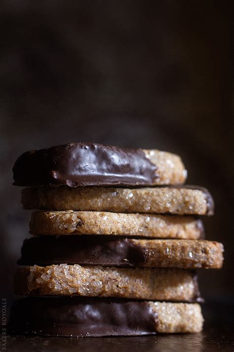 Chocolate Dipped Hazelnut Shortbread Dunkers