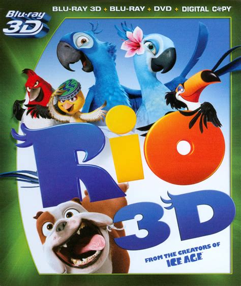 Rio 4 Discs Includes Digital Copy 3d Blu Raydvd Blu Rayblu