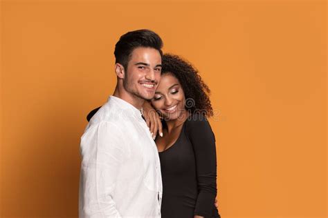Mixed Race Couple Posing Together Stock Image Image Of Beauty