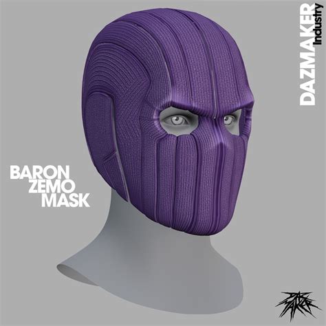 Baron Zemo Mask Helmet Foam And Paper Digital Templates Dazmakers Ko Fi Shop Ko Fi ️
