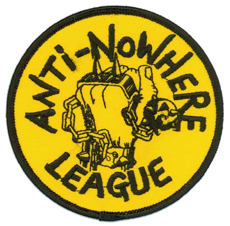 rebel sound music anti nowhere league patch