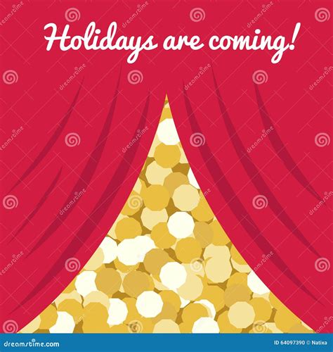 Holidays Are Coming Stock Vector Illustration Of Backgrounds 64097390