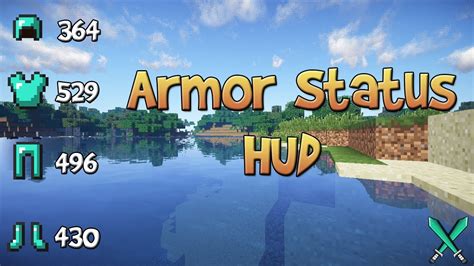 Minecraft Armor Status Hud Mod 1710 Youtube