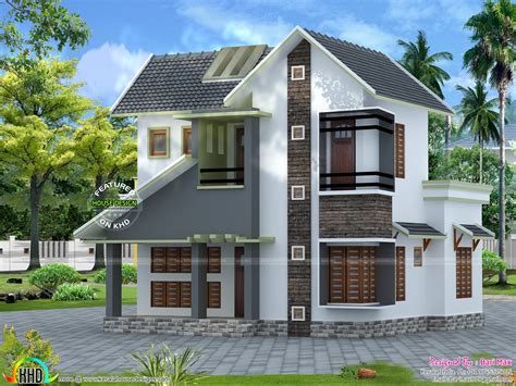 Wonder the kerala model has been much debated. Slope roof low cost home design - Kerala home design and ...