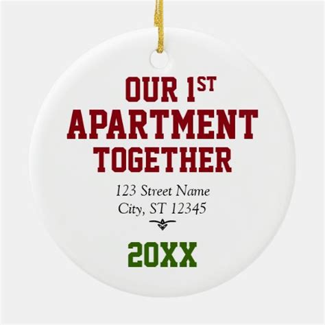 Our First Apartment Together Ornament Zazzle
