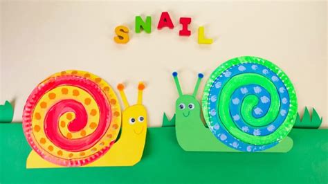 Paper Plate Snail Craft Super Simple