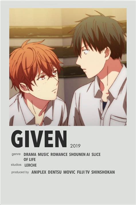 Given anime poster in 2020 | Film posters minimalist ... The uk's best selection of anime posters.