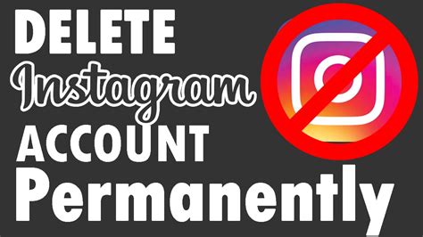 How to delete instagram account permanently 