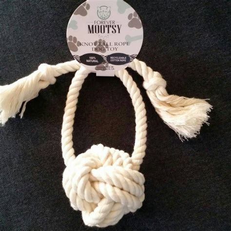 Soak a rope toy in chicken broth and then freeze. Knot Ball Rope Dog Toy | Etsy | Dog toys, Rope dog toys, Diy dog toys