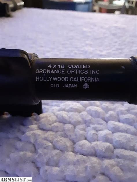 Armslist For Sale Antique Vintage Ordnance Optics 4x18 Oswald Kennedy Assassination Scope