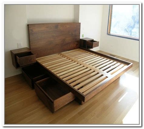 Blueprints for platform bed woodworking plans diy pedestal king easy no bed incl. Resemblance of King Platform Bed Frames Selections | Bed ...