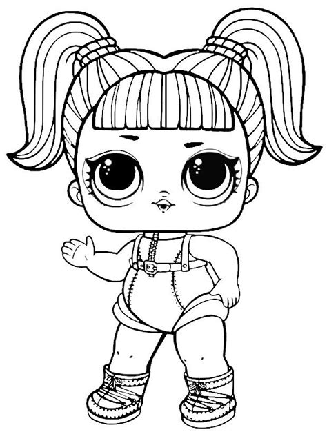A large collection of lol coloring pages surprise for girls. LOL Surprise free coloring image pages for kids - Colorpages.org