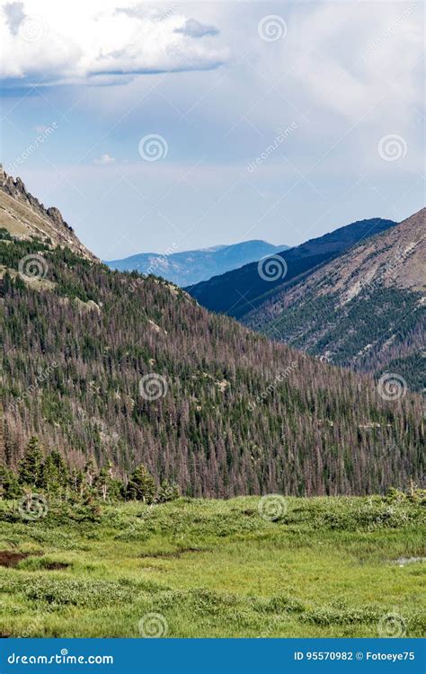 Old Fall River Road Rocky Mountain National Park Colorado Stock Photo