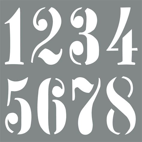Stencil Numbers Printable