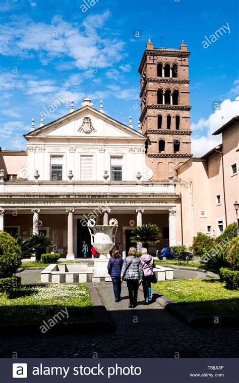 Santa Cecilia In Trastevere Church Stock Photo Alamy
