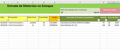 Planilha De Controle De Estoque Tudo Excel