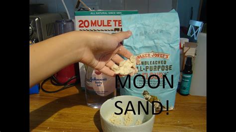 Science Experiment 3 Moon Sand Youtube