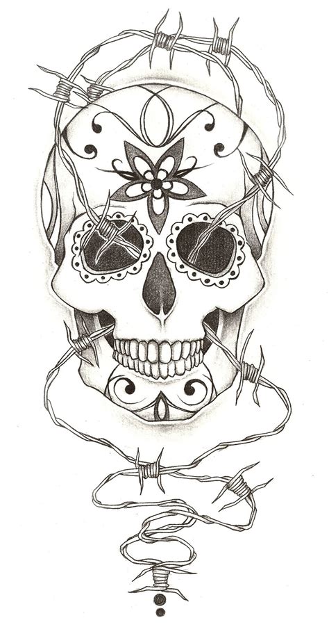 Sugar Skull Tattoo Design By Charlie Megalomad On Deviantart Sugar