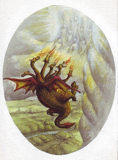 Seven Headed Dragon By Nestor Redbubble