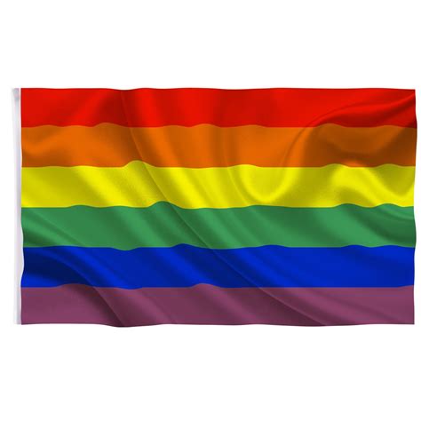 Buy 2 Pack Gay Pride Flags Husdow Large Rainbow Pride Flags Lgbt Flag With Double Stitched And
