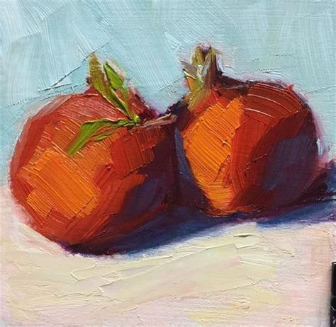 Daily Paintworks Pomegranates Original Fine Art For Sale
