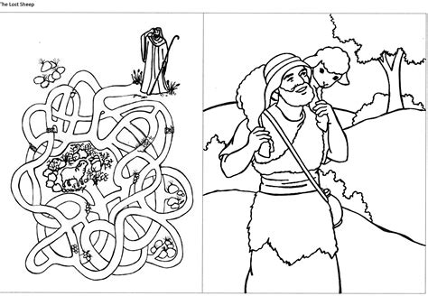 Parable Of The Lost Sheep Coloring Page Coloring Pages Porn Sex Picture My Xxx Hot Girl