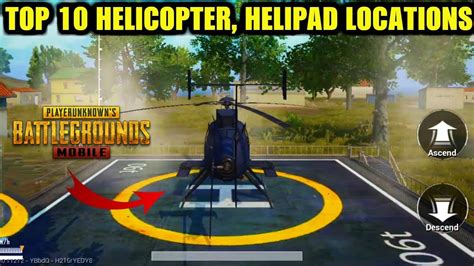 Pubg Mobile Payload Mode Top 10 Helicopter Locations Helipad