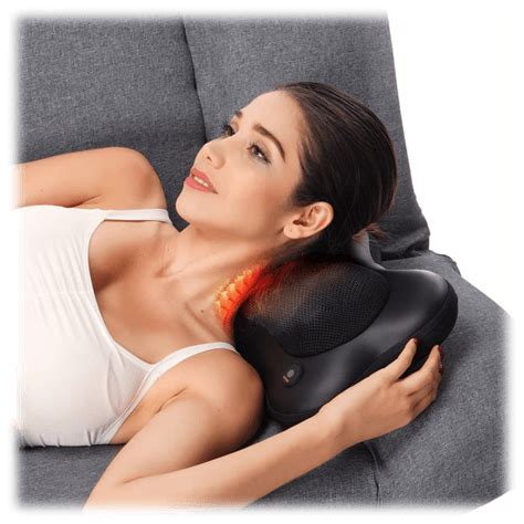 Sidedeal Secura Shiatsu Heated Neck And Back Deep Tissue Massager Pillow