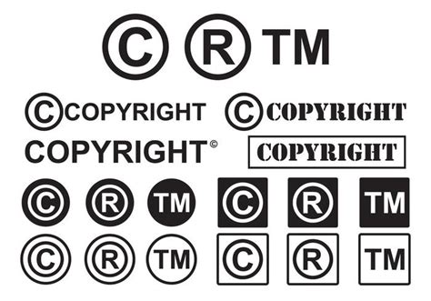 Set Of Minimal Copyright Symbol Vectors 145156 Vector Art At Vecteezy