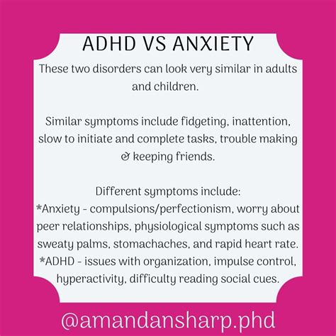 Anxiety Vs Adhd — Monarch Behavioral Health Pllc