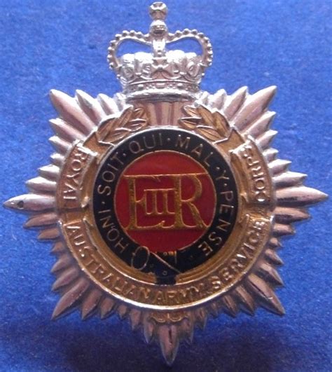 Royal Australian Army Service Corps Raasc Officer Hat Badge Circa