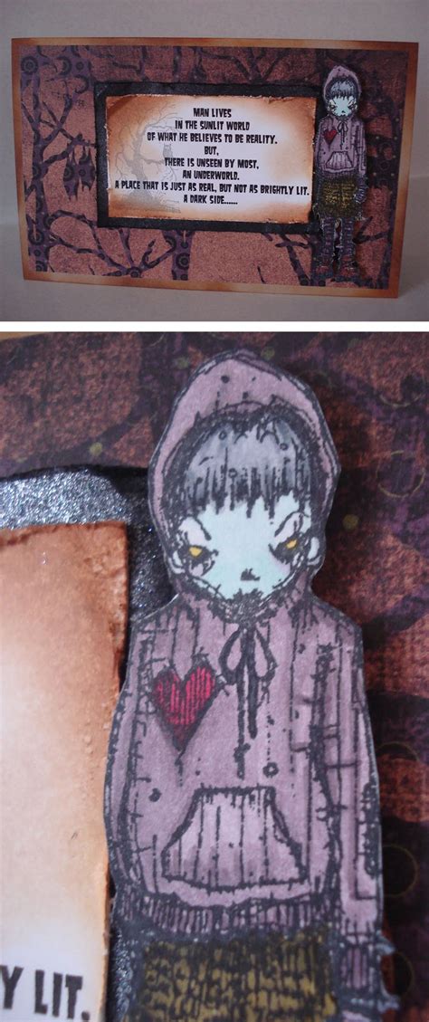 Artwork Created By Creepy Glowbugg Using Rubber Stamps Designed By